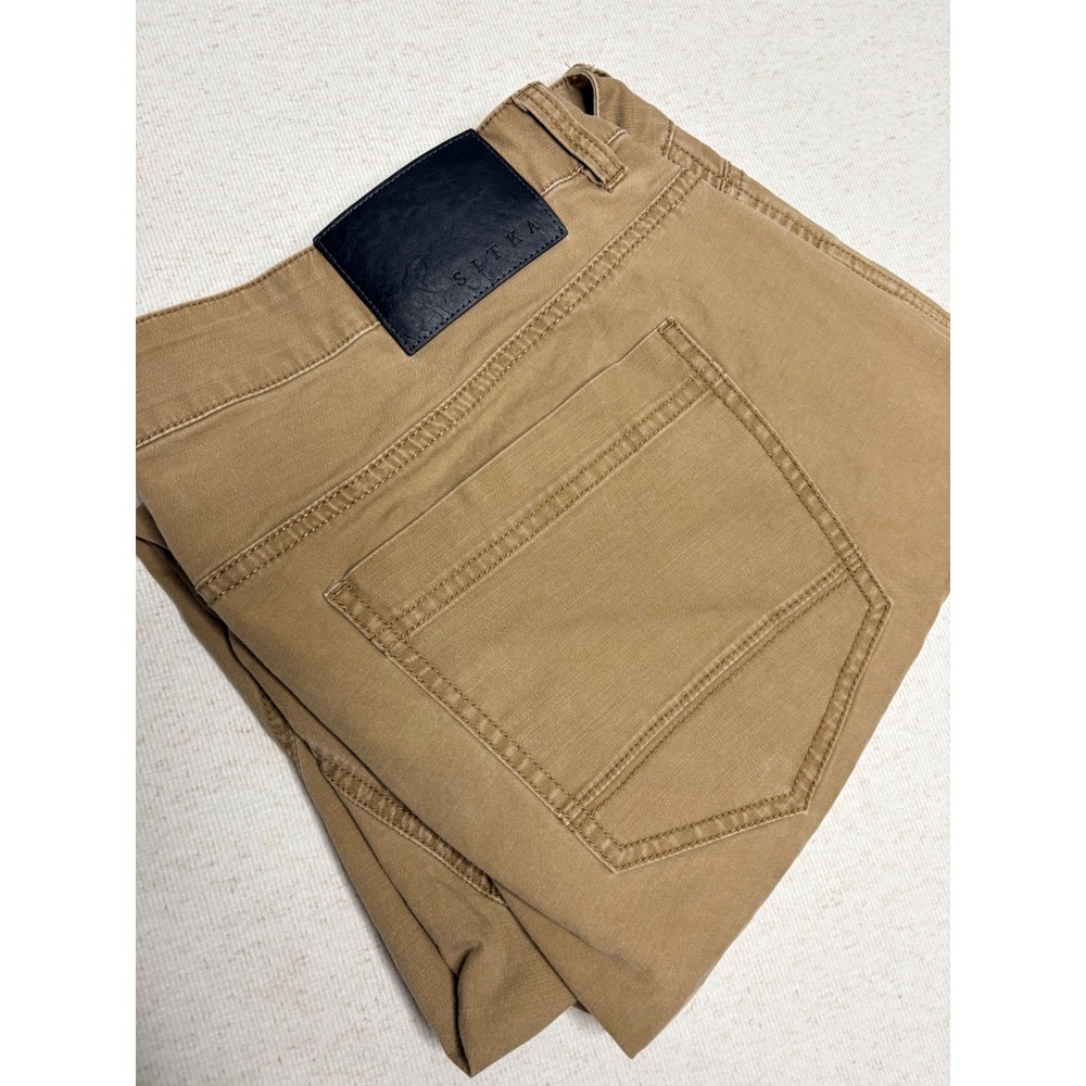 Sitka Gear Territory Pant Mens 42x32 Dark Khaki Tan Hiking Outdoor Straight Leg
